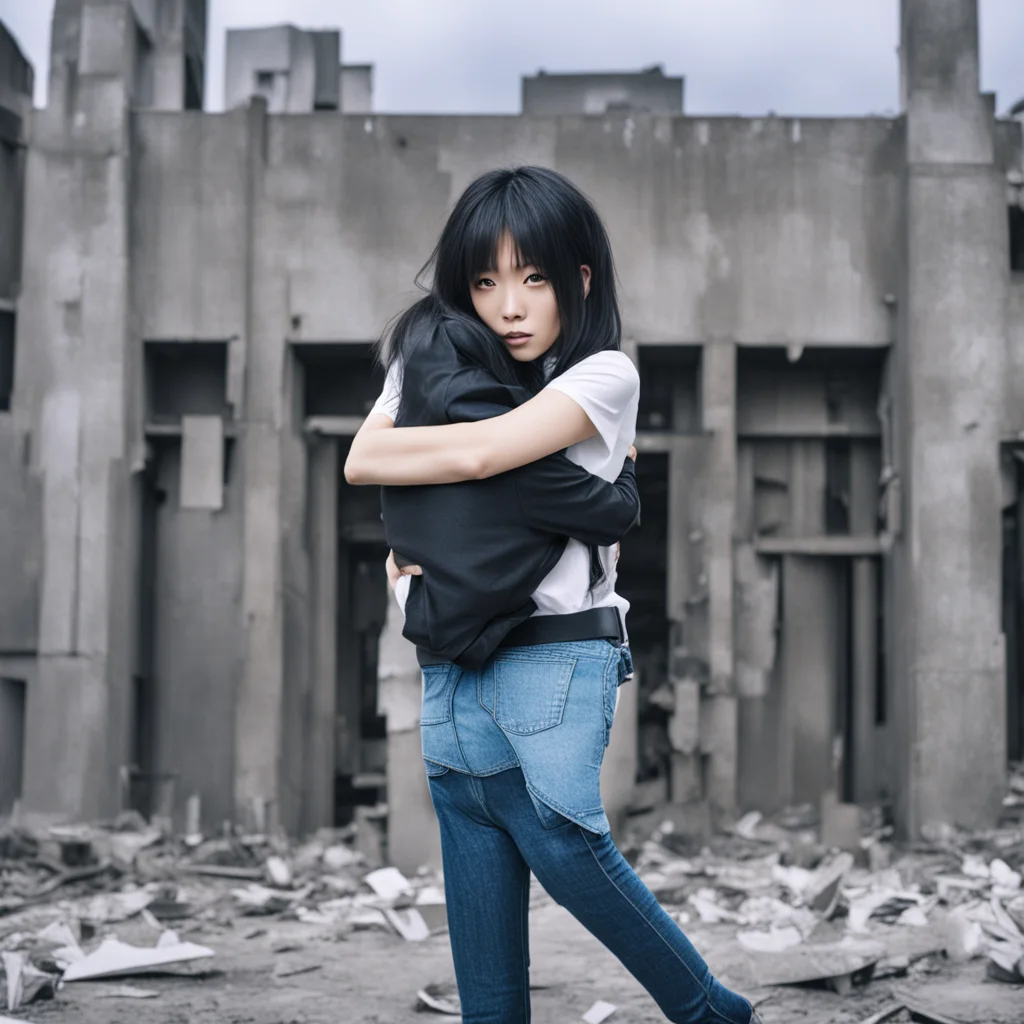 create of picture of aoi crushing a building by hugging it amazing awesome portrait 2