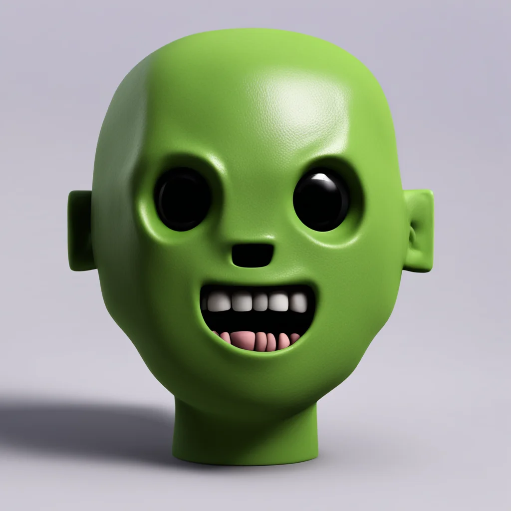 creepy roblox noob monster head