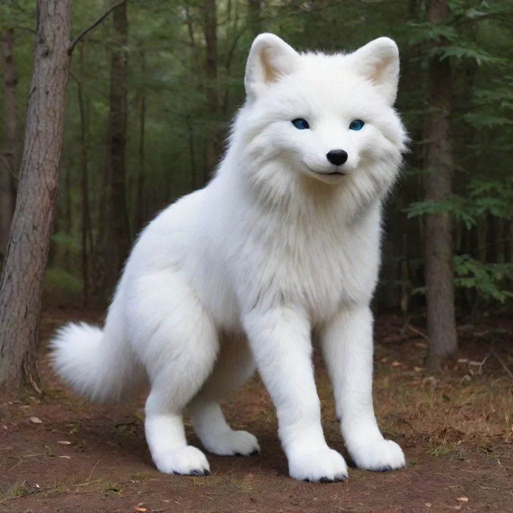 cubby 7 foot tall arctic fox monster