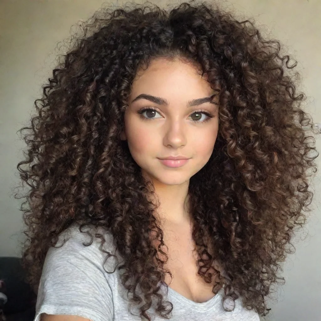 curly hair girl