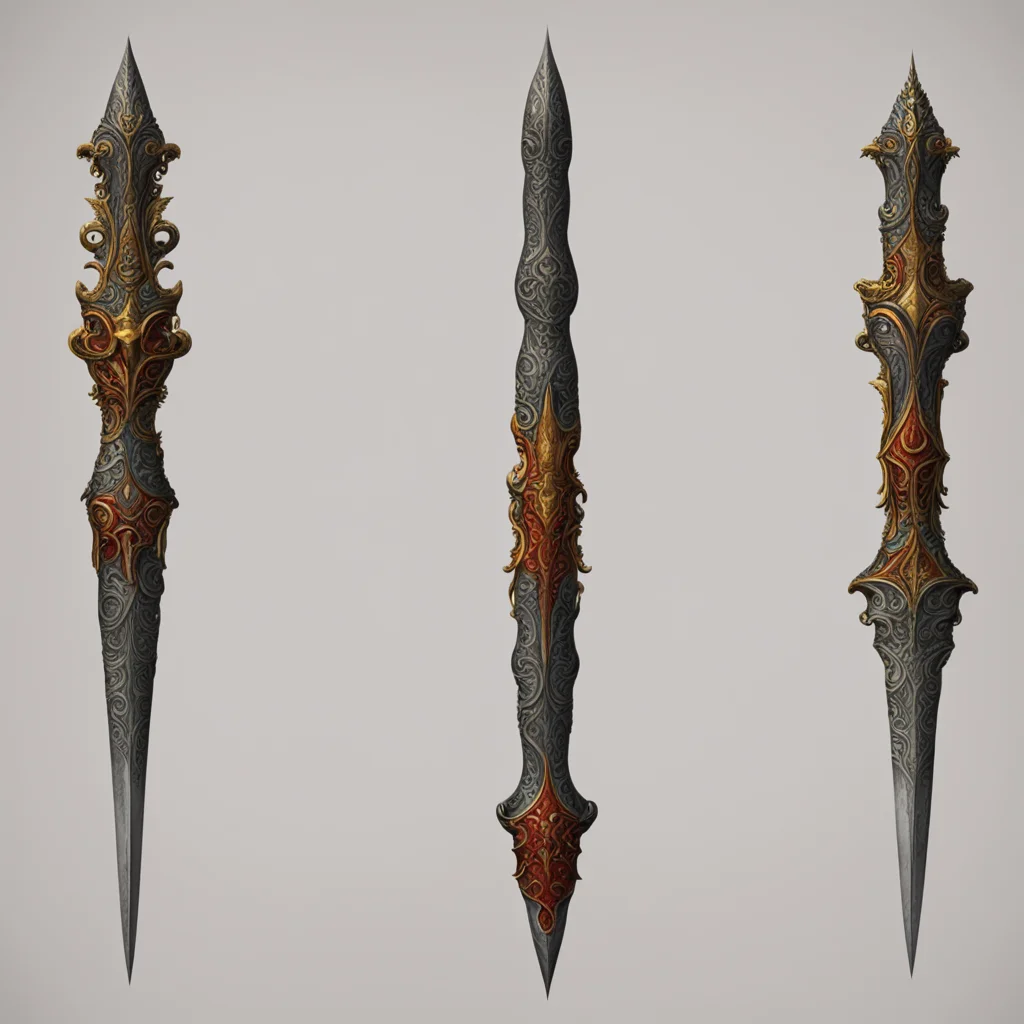 aicursed dagger inspired by hinduism confident engaging wow artstation art 3