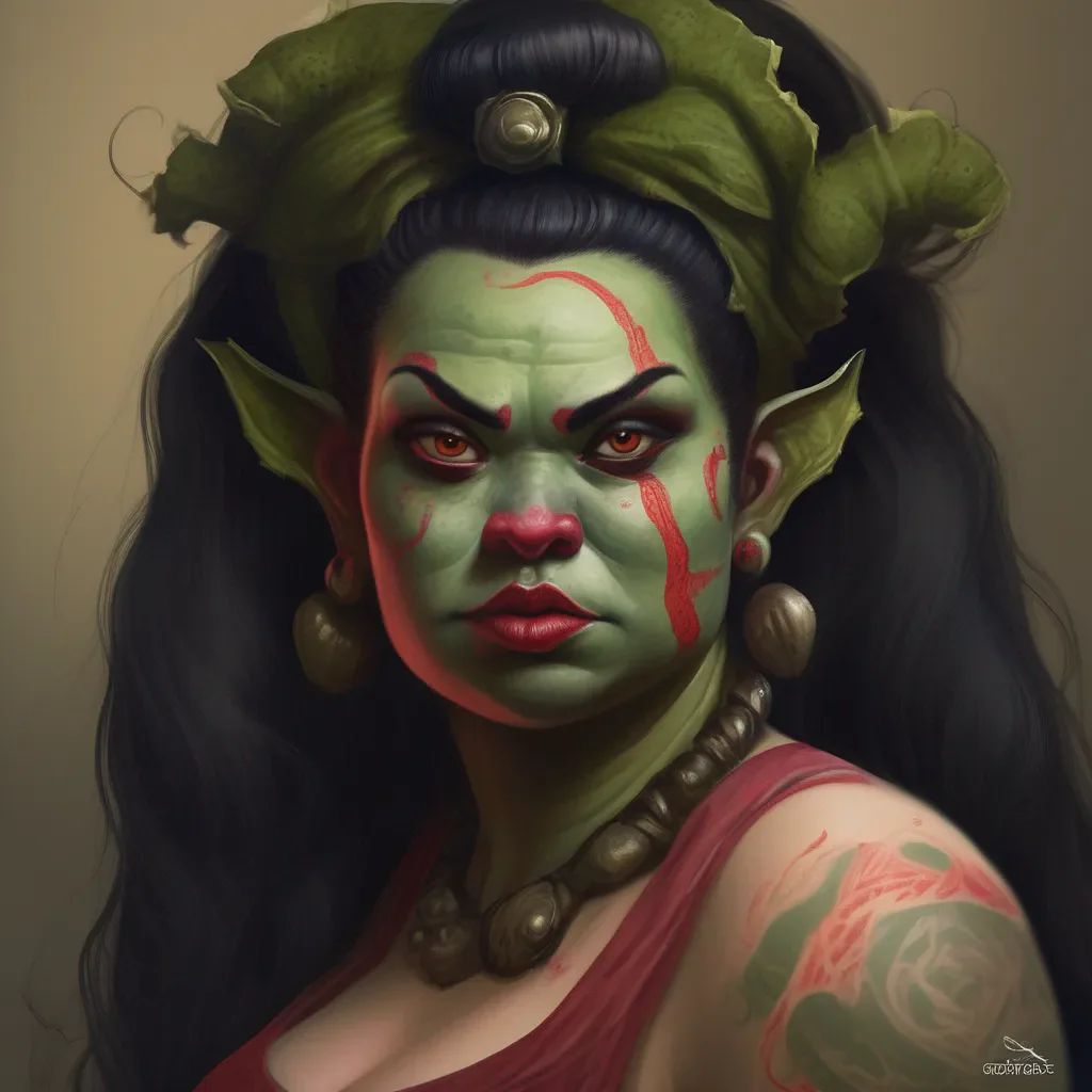 aicurvy ogress portrait realistic