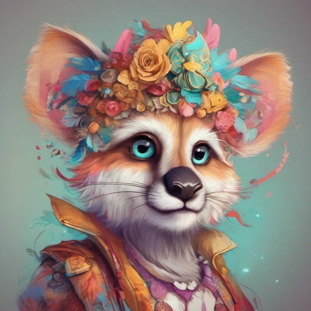 cute animal character portrait adorable fantasy colorful