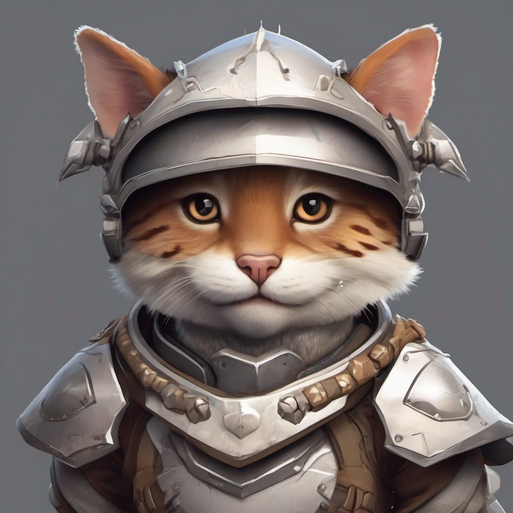 aicute animal character portrait epic heroic armoured adorable  confident engaging wow artstation art 3