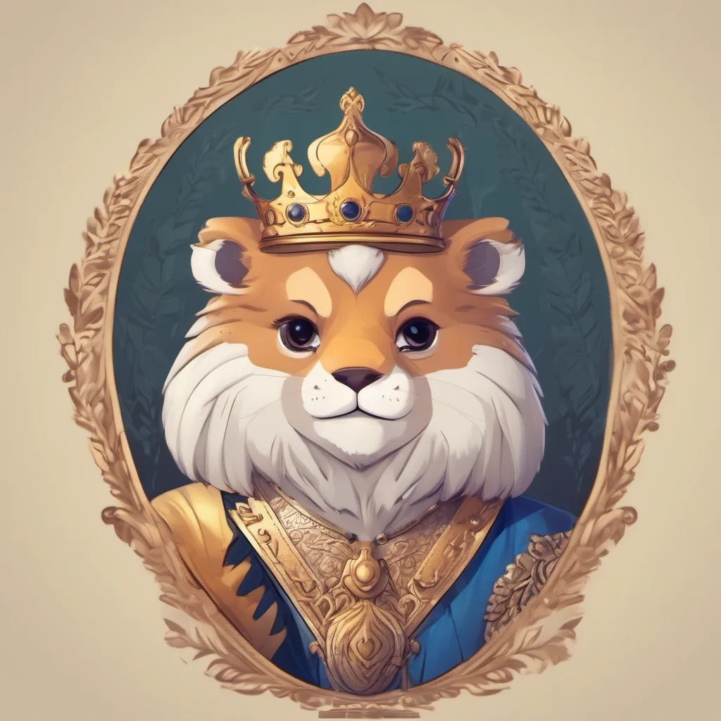 cute animal character royal king portrait adorable character being regal amazing awesome portrait 2