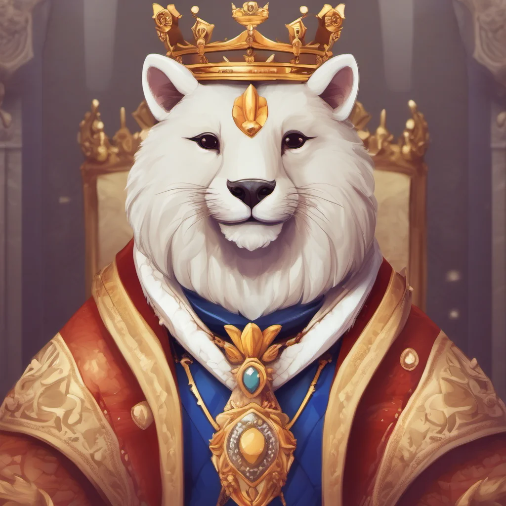 cute animal character royal king portrait adorable character being regal good looking trending fantastic 1