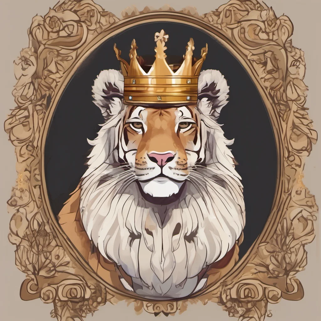 cute animal character royal king portrait adorable character fancy regal confident engaging wow artstation art 3