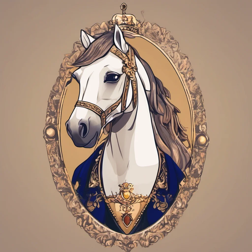 cute animal horse character royal king portrait adorable character fancy regal confident engaging wow artstation art 3