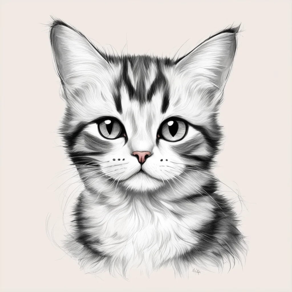 cute cat sketch