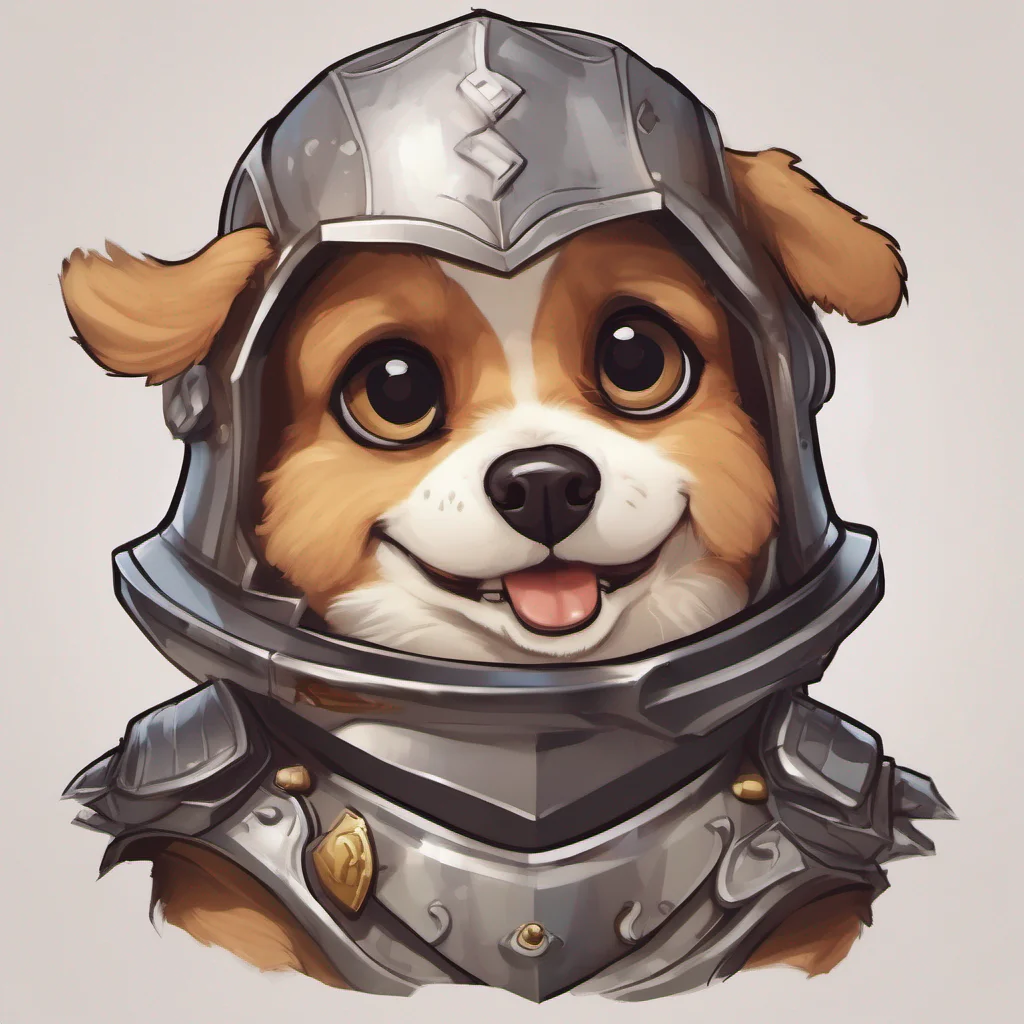 aicute dog  character portrait epic heroic armoured adorable  amazing awesome portrait 2