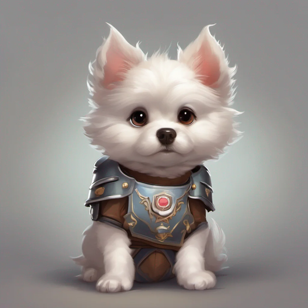 cute dog  character portrait epic heroic armoured adorable  good looking trending fantastic 1