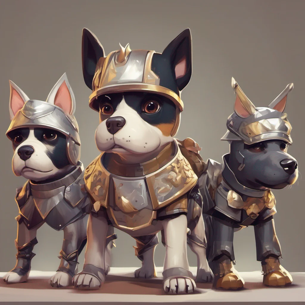 aicute dog animal character portrait epic heroic armoured adorable  amazing awesome portrait 2