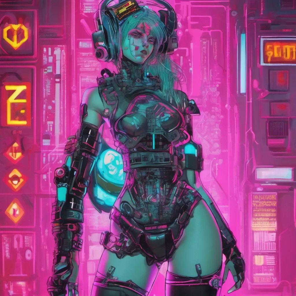 cybernetic nurse neon punk amazing awesome portrait 2