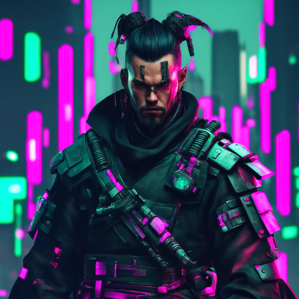cyberpunk samurai amazing awesome portrait 2