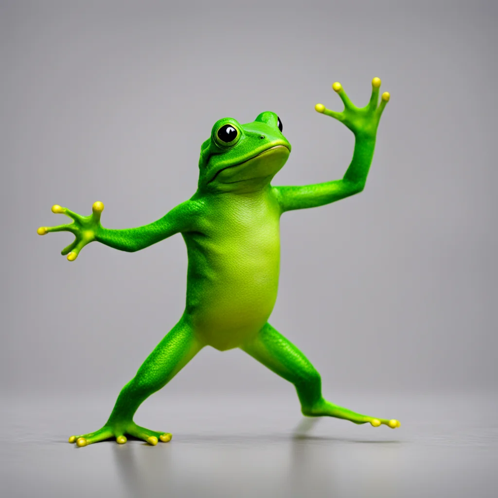 dancing frog  amazing awesome portrait 2