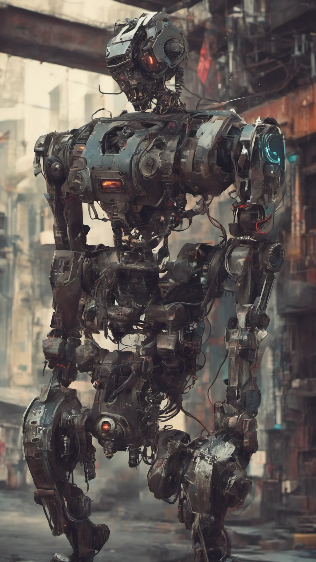 aidangerous robot%2C cyberpunk style good looking trending fantastic 1 tall