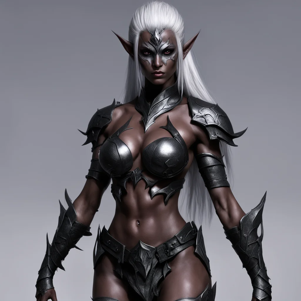 aidark elf high fantasy muscular female good looking trending fantastic 1