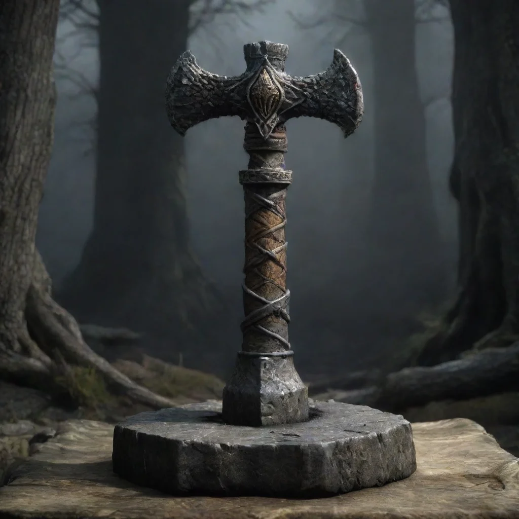 dark souls hammer made out of a dragon shrine