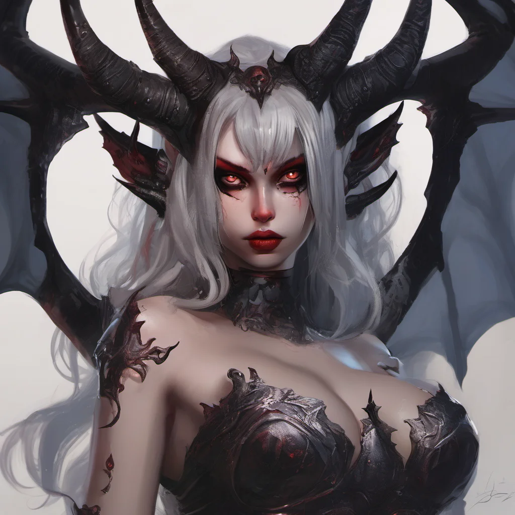 demon girl seductive portrait  epic stunning character 