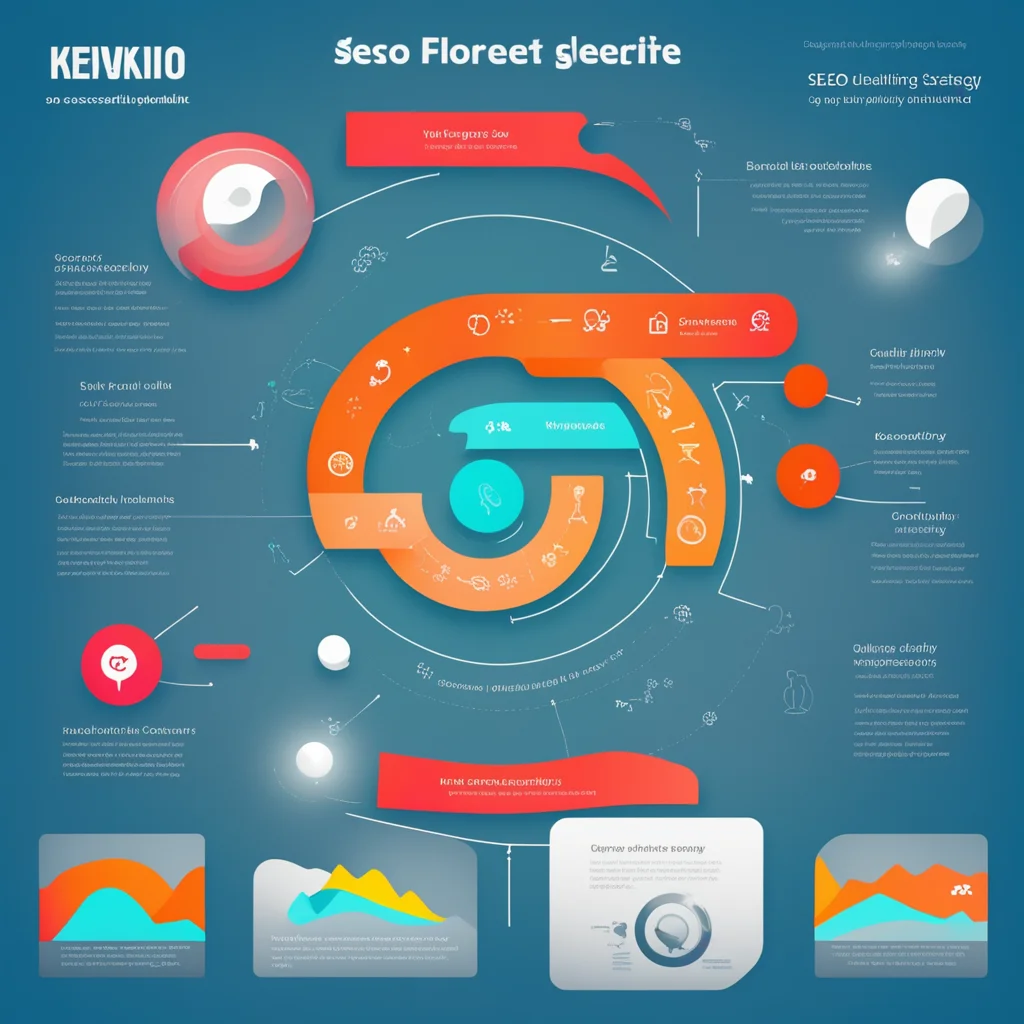 aidesign an infographic illustrating the key elements of a successful seo strategy%2C emphasizing keywords%2C quality content%2C and backlinks amazing awesome portrait 2