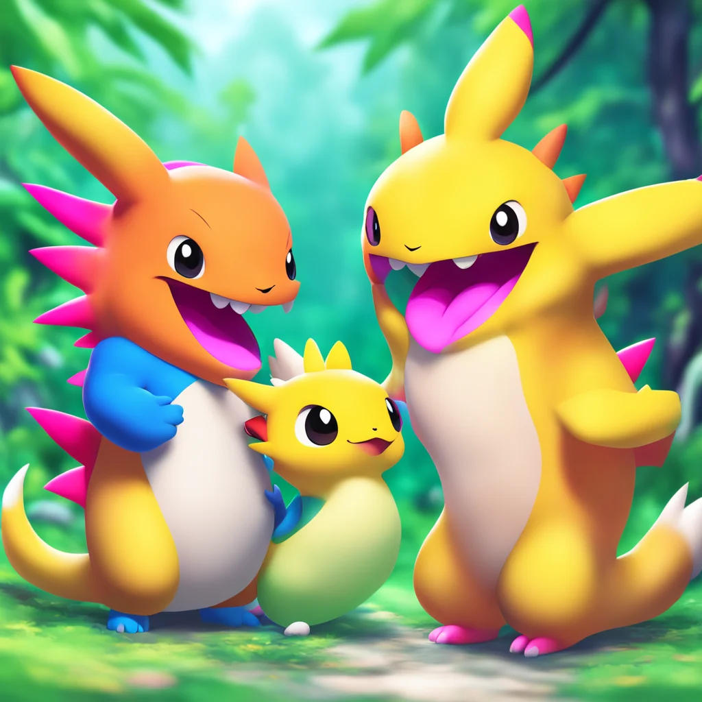 aidigital art%2C pokemon characters tickling each other good looking trending fantastic 1