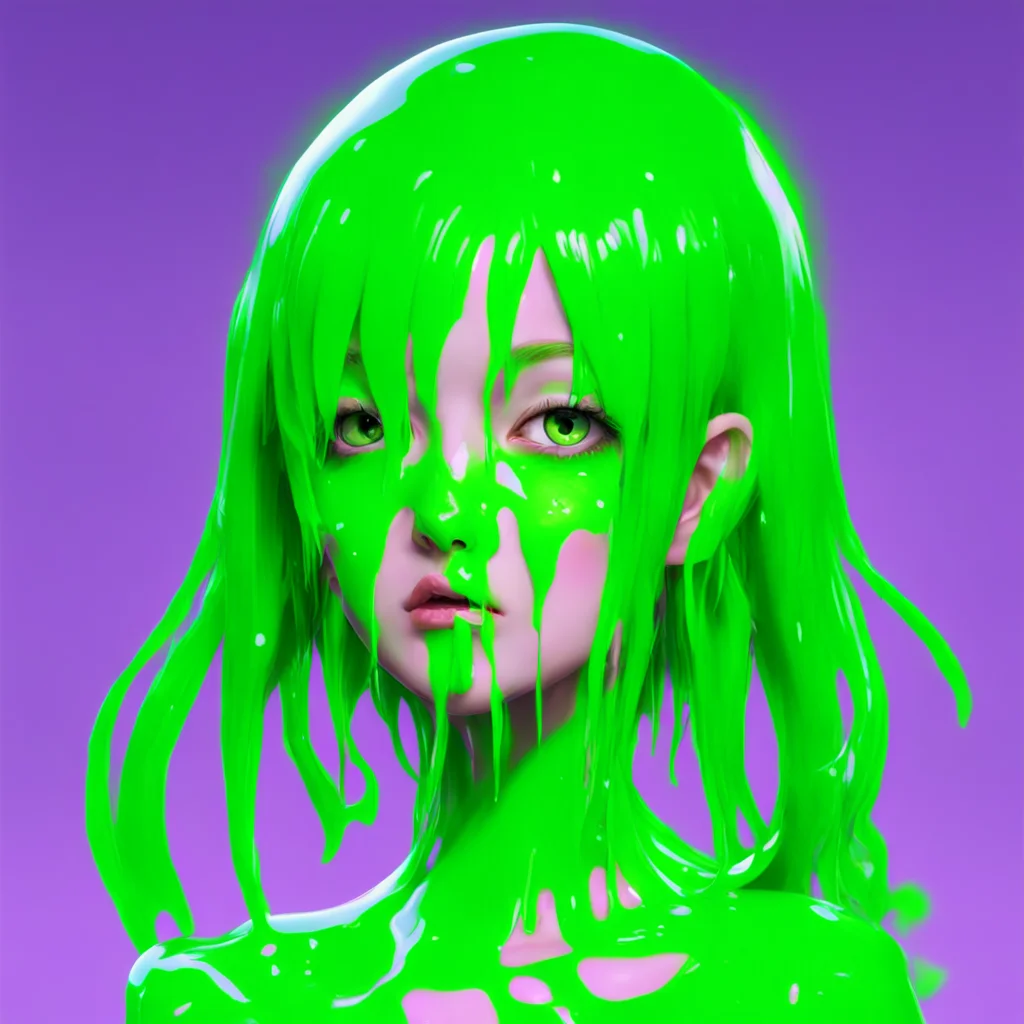 aidigital art%2C slime girl confident engaging wow artstation art 3