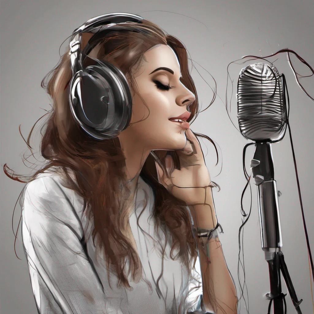 aidigital art cantante en estudio good looking trending fantastic 1