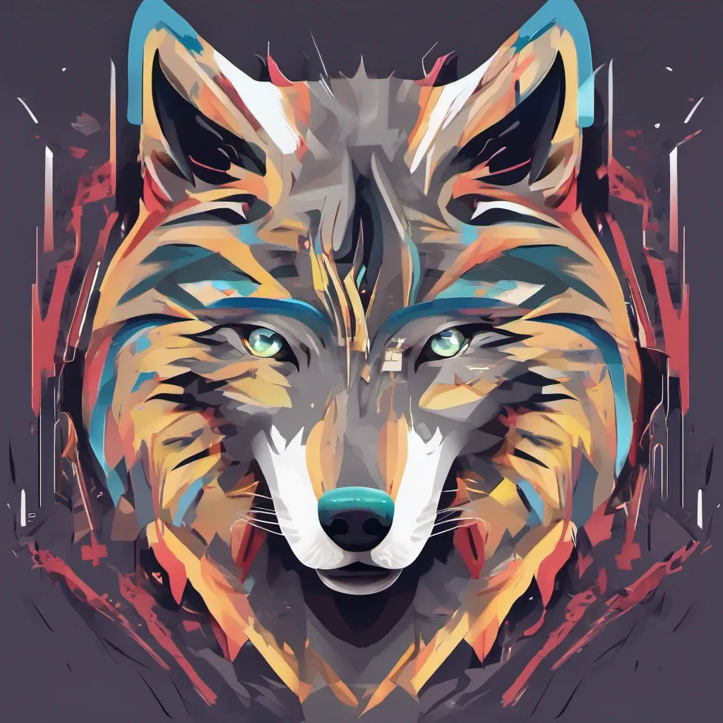 aidigital art wolf