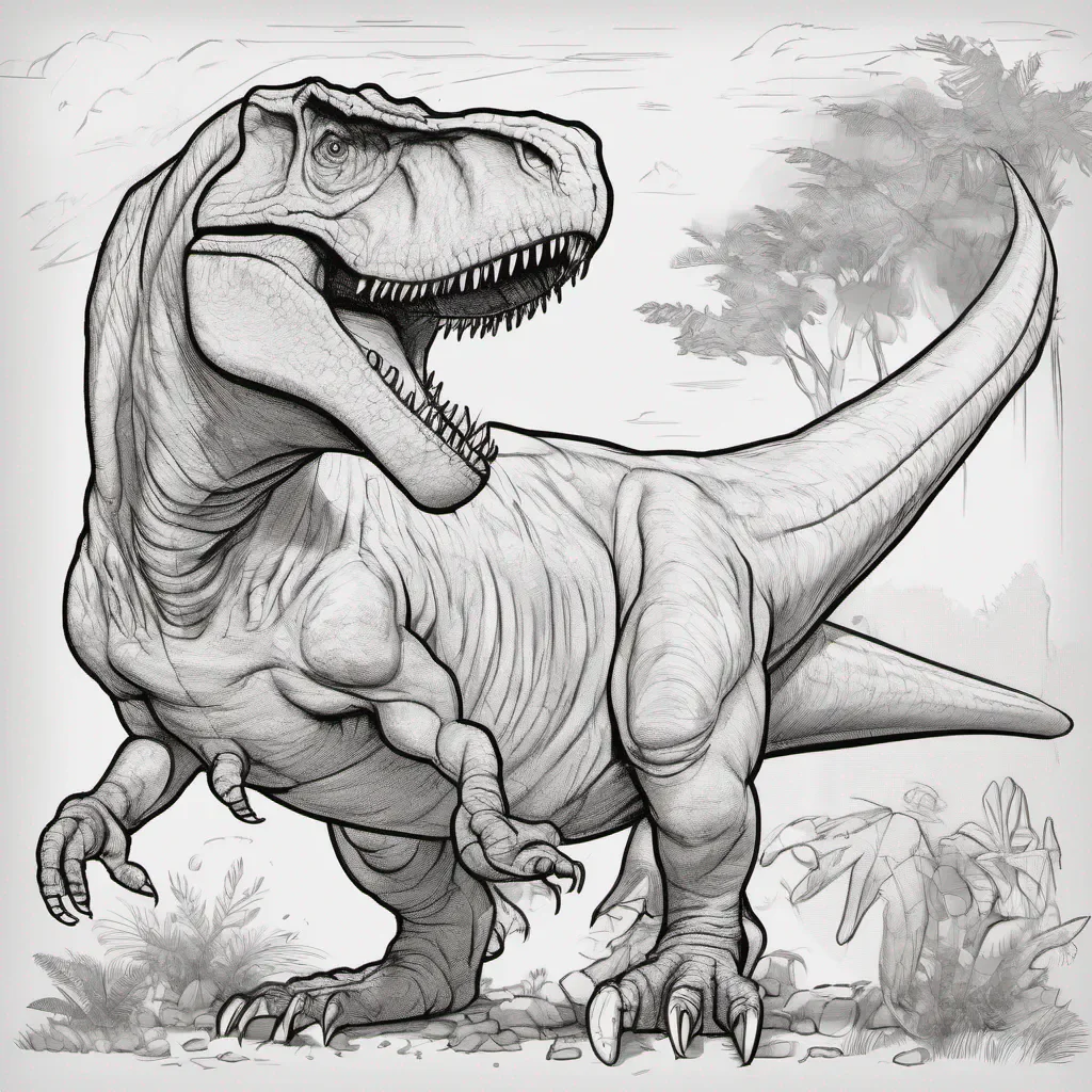 dinosaur t rex line art good looking trending fantastic 1