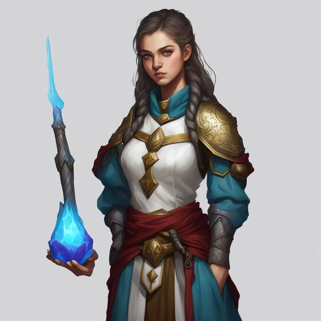aidnd female young healer cleric