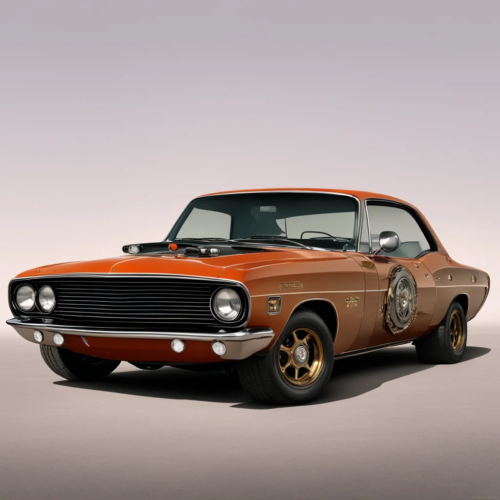 aidodge challenger 1970%2C in steampunk style amazing awesome portrait 2