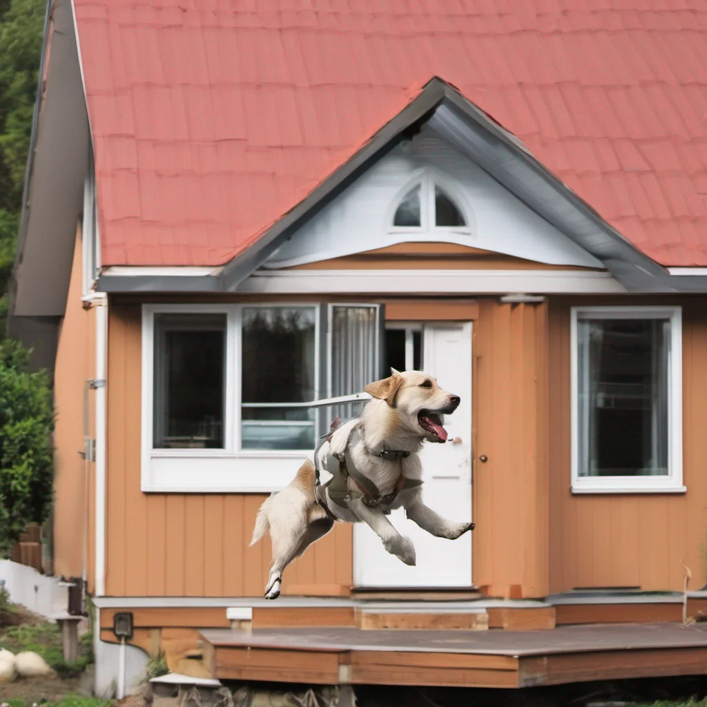 aidog flying over house good looking trending fantastic 1