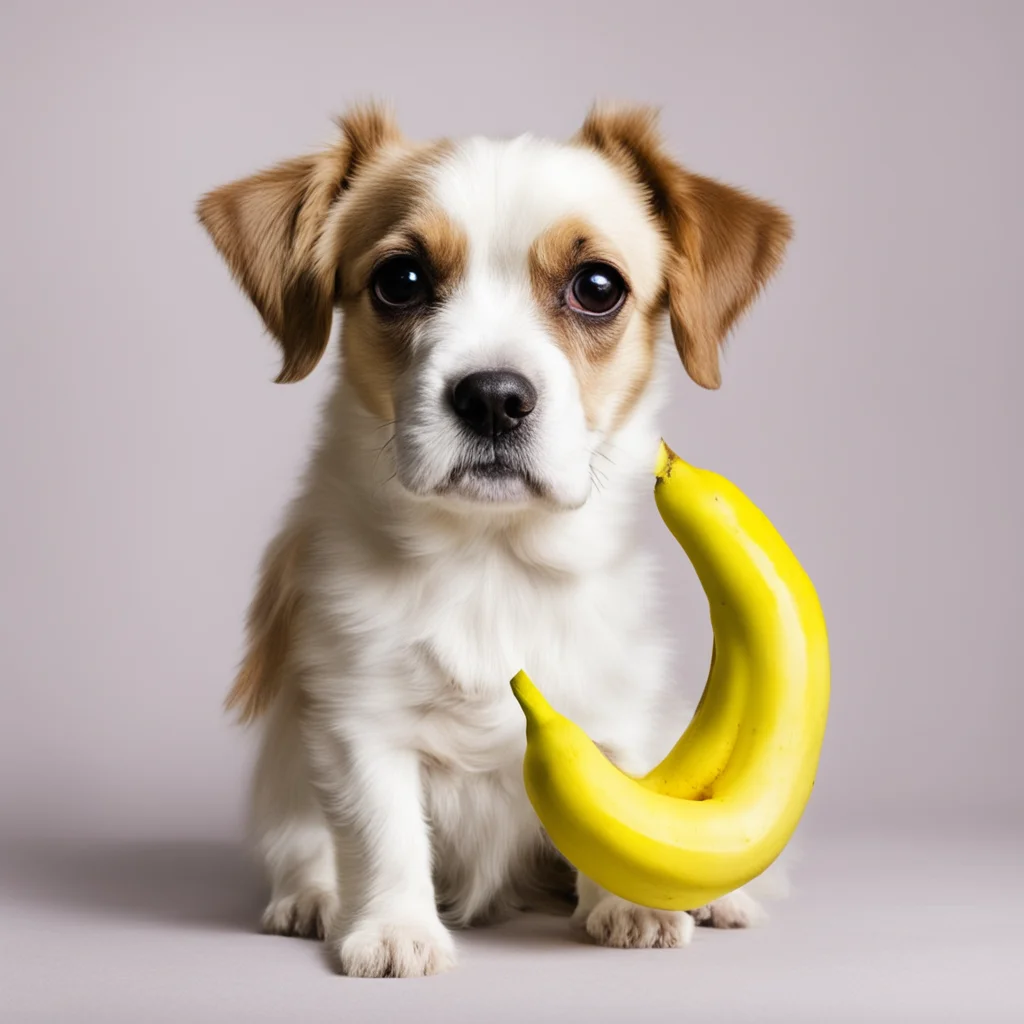 dog with banana amazing awesome portrait 2