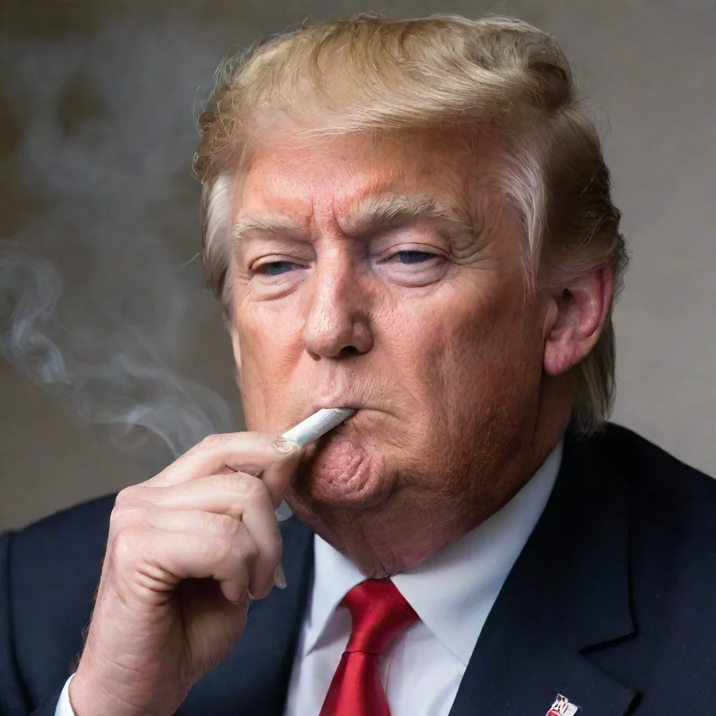 aidonald trump smoking