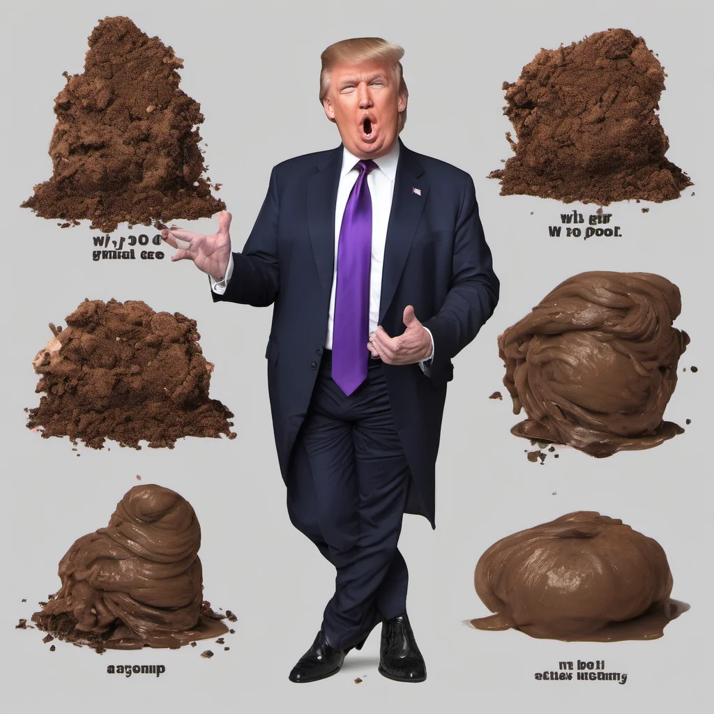 aidonald trump with poop good looking trending fantastic 1