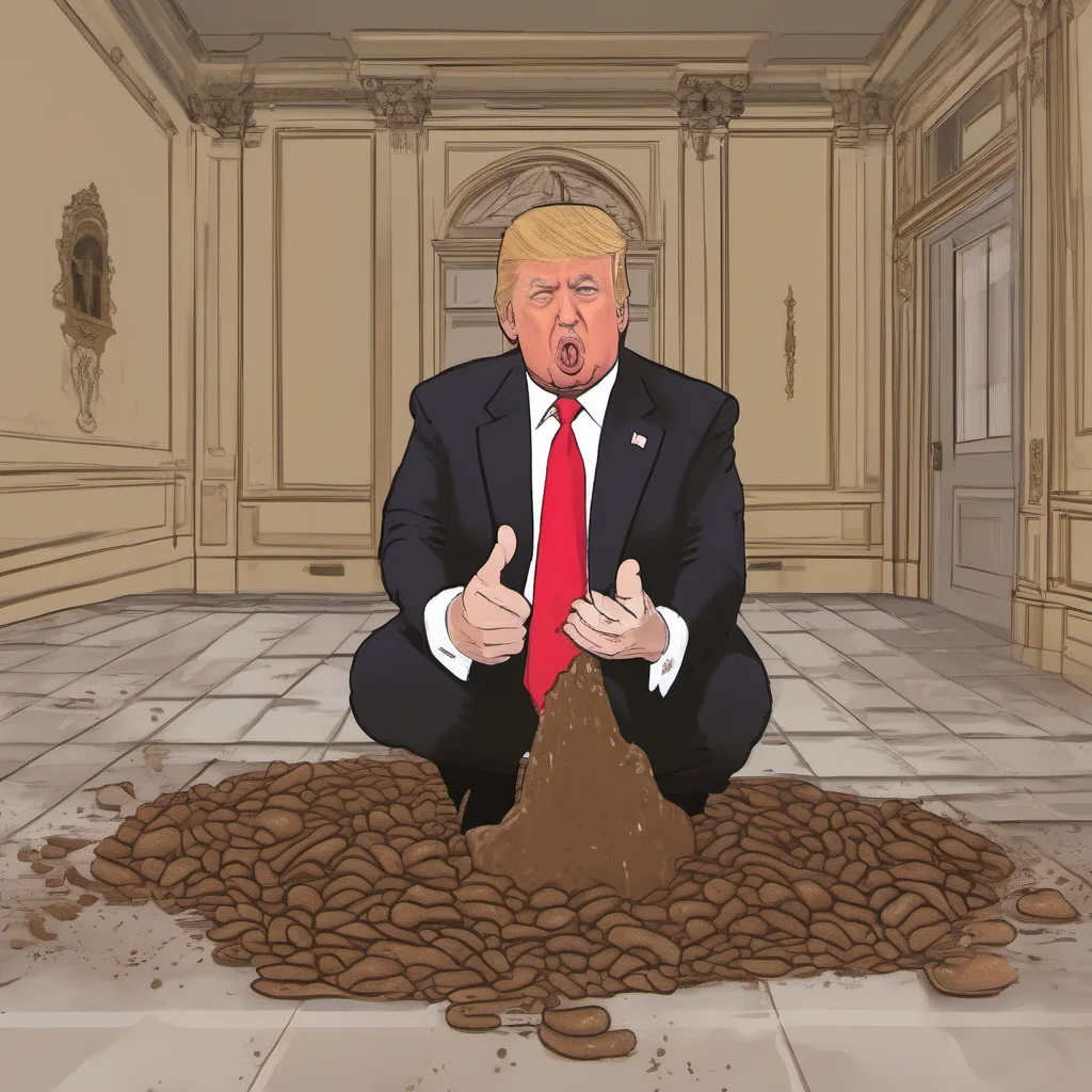 aidonald trump with poop