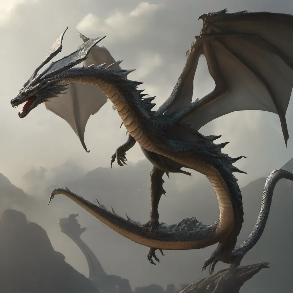 dragon back legs snake flying dragon wings only flying long neck long tail legless environment four wings confident engaging wow artstation art 3