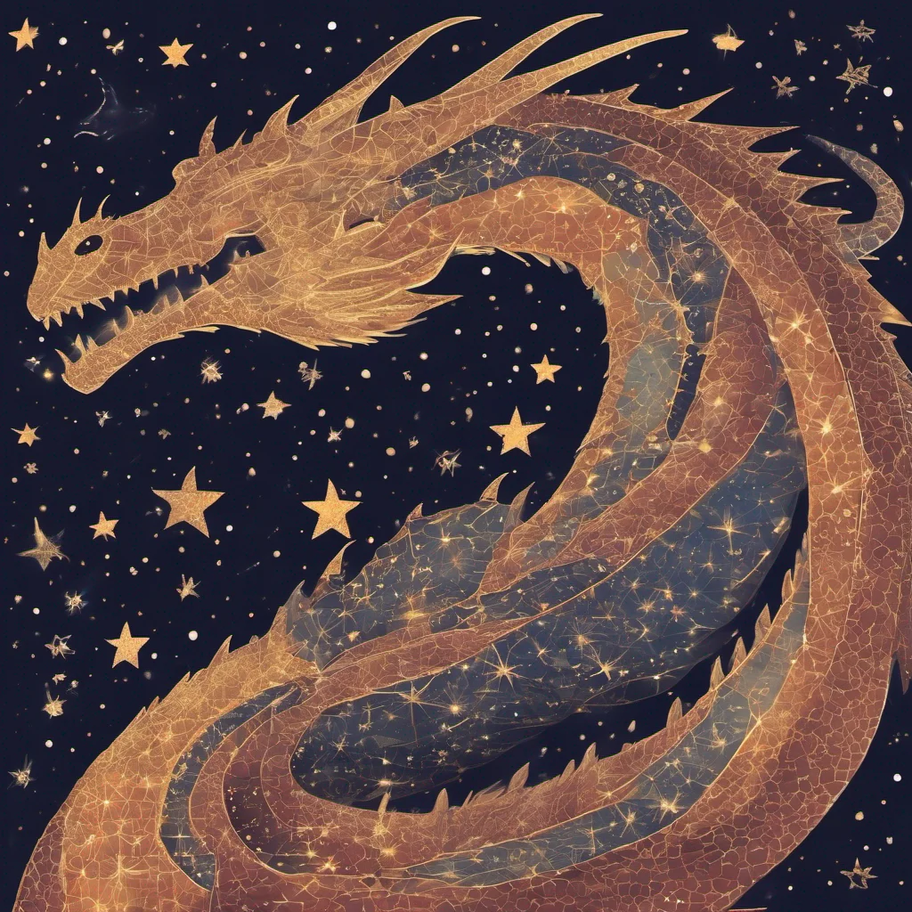 dragon made of stars amazing awesome portrait 2