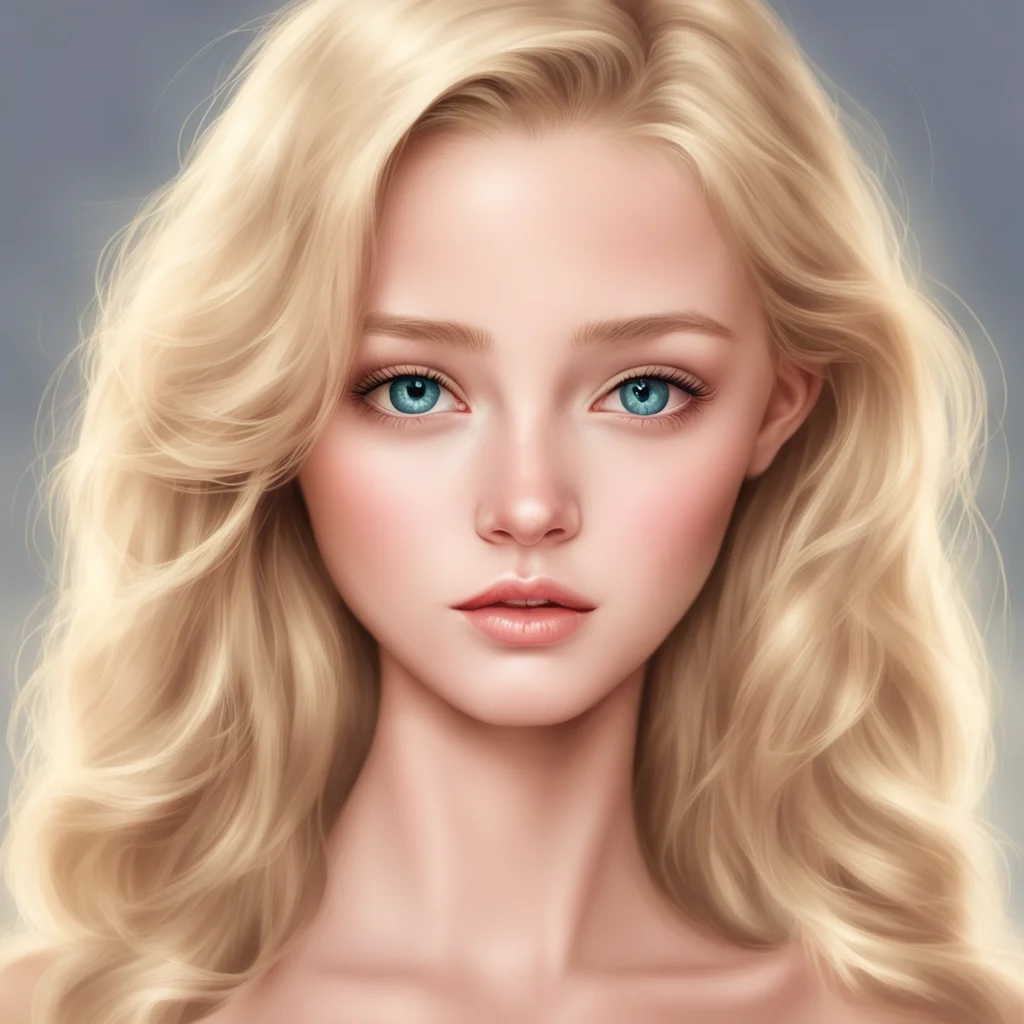 aidraw a picture of a beautiful blond girl with gleaming eyes amazing awesome portrait 2