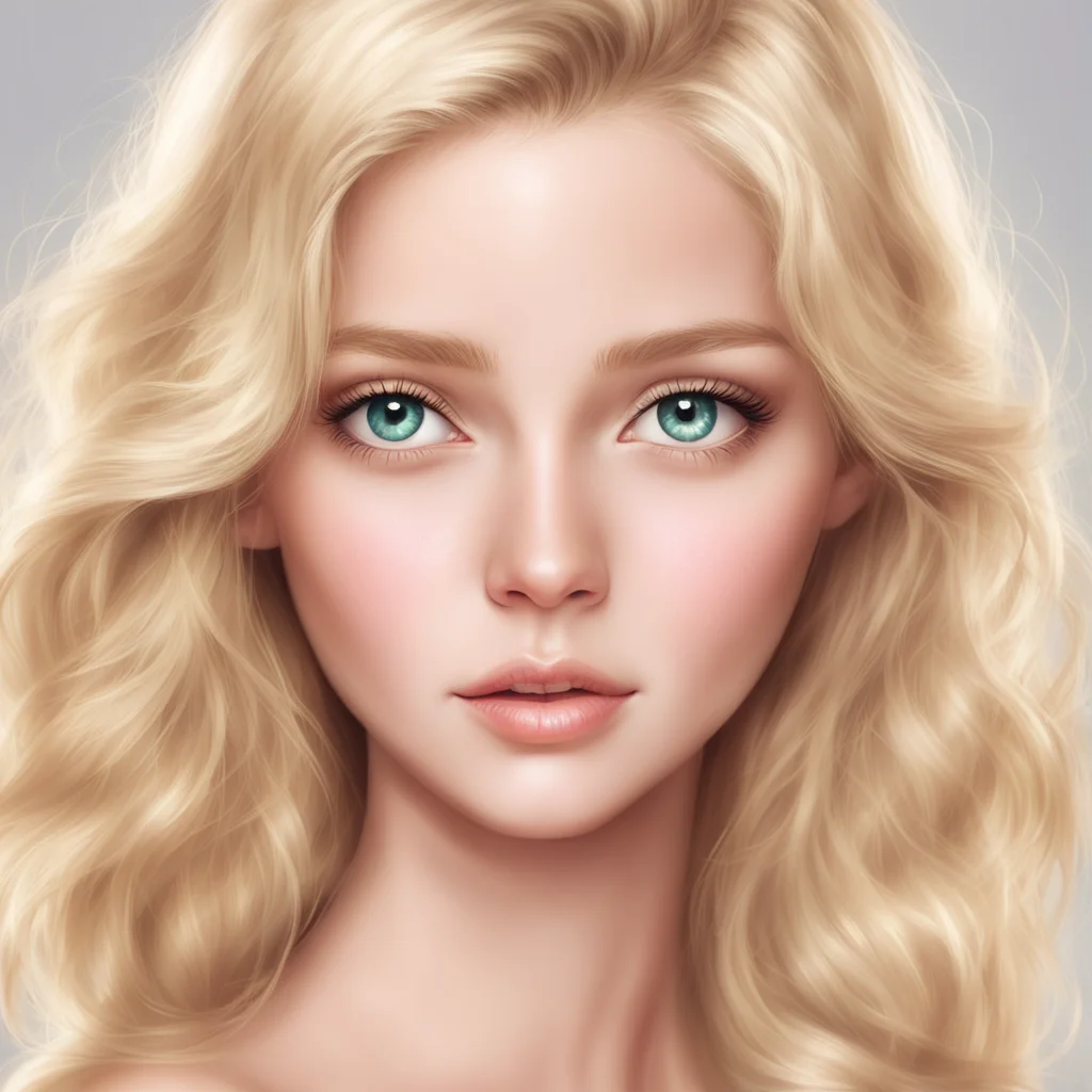 aidraw a picture of a beautiful blond girl with gleaming eyes good looking trending fantastic 1