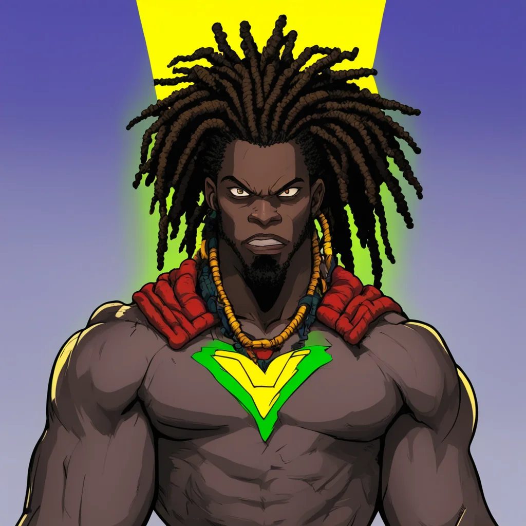 dreadlock african superhero drawn in the art style of my hero academia good looking trending fantastic 1