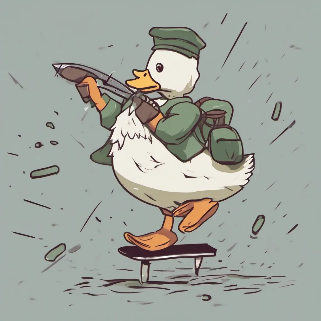 aiduck carrying a knife good looking trending fantastic 1