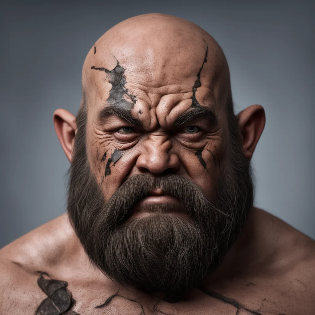 dwarf with facial scars amazing awesome portrait 2