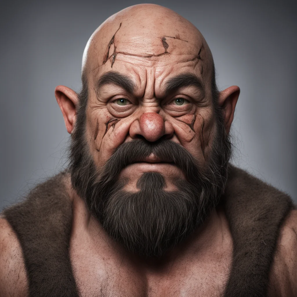 dwarf with facial scars confident engaging wow artstation art 3