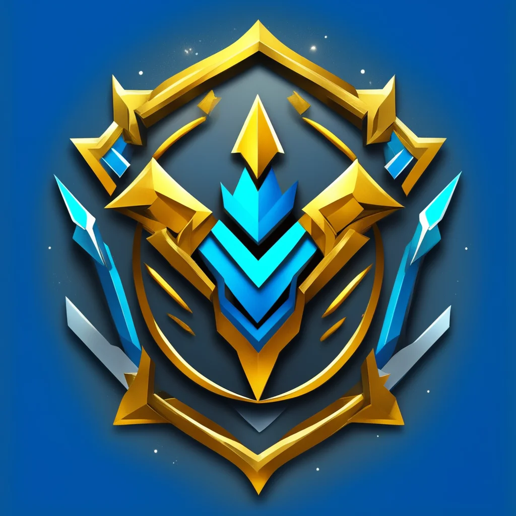 aie sport team logo%2C text in the logo is indian arrows%2C character of arrow above text%2C colored ice blue silver and gold%2C gaming world%2C arrows confident engaging wow artstation art 3
