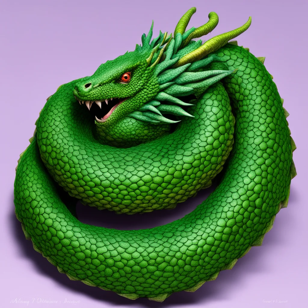 eastern dragon coiled up