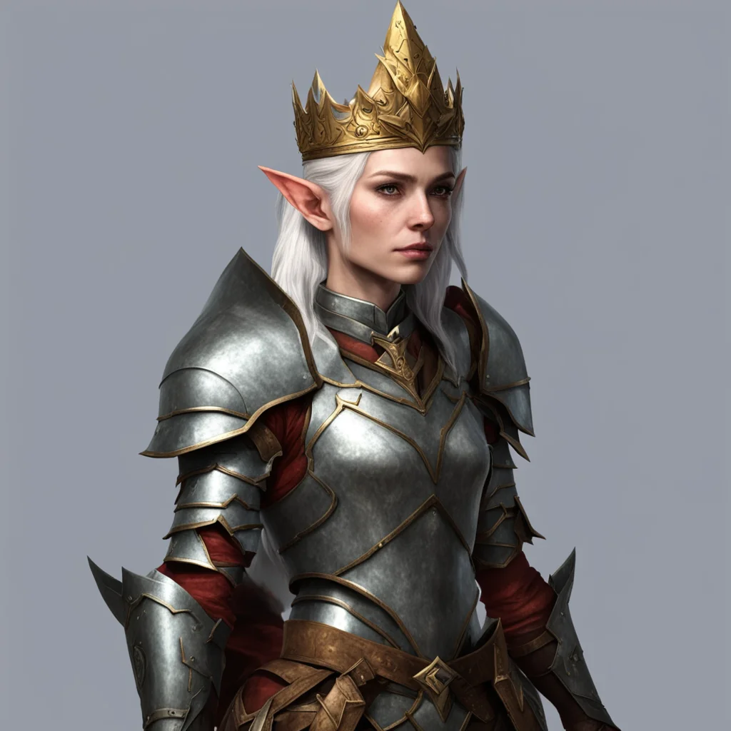 aielder female elf in armor and a crown  amazing awesome portrait 2