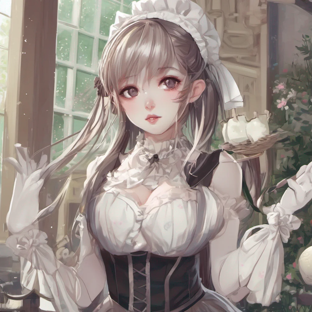 elf girl in a maid dress amazing awesome portrait 2