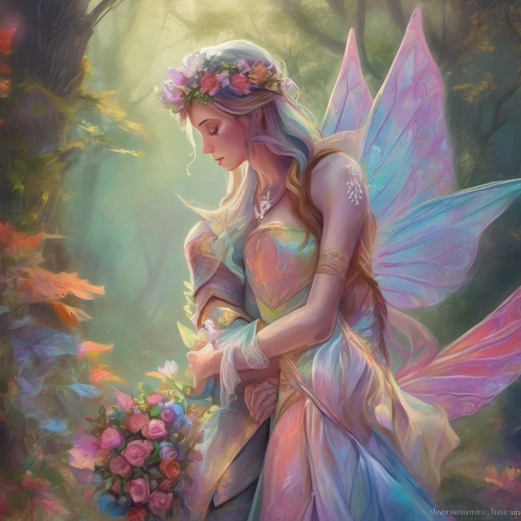 elf lovers embrace fantasy trending art love wedding colorful  good looking trending fantastic 1
