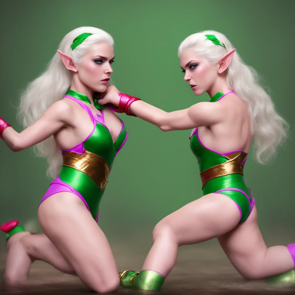 elf sisters wrestling